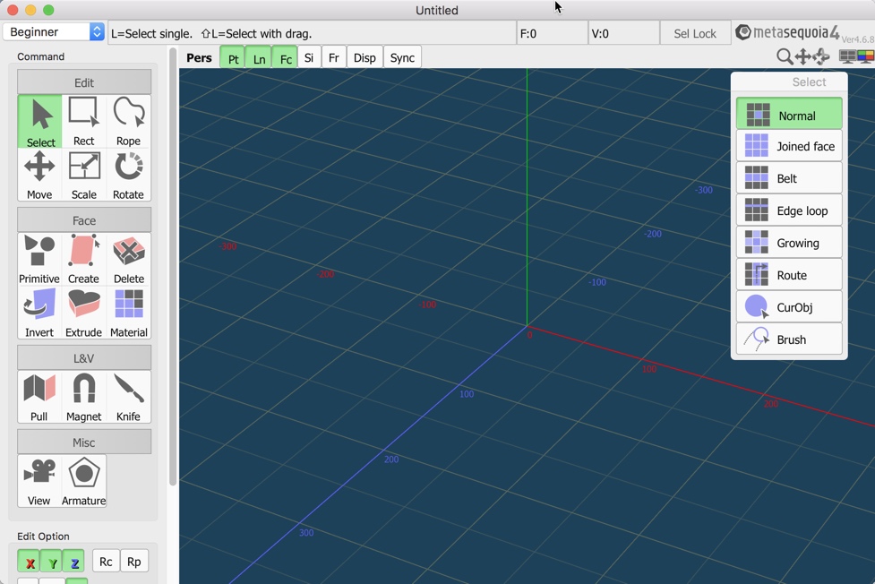 Metasequoia4 for Mac 4.6.8水杉3D建模软件 破解版下载