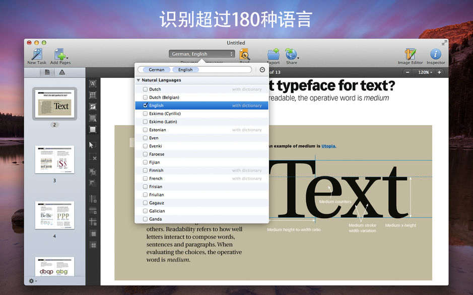 ABBYY FineReader Pro for Mac v12.1.12 OCR文字识别软件