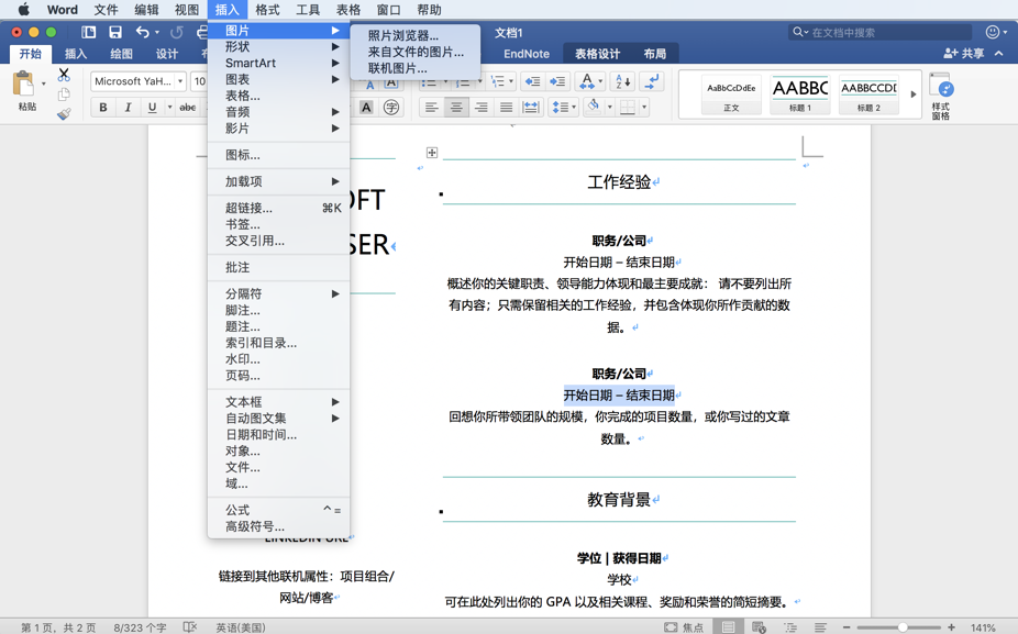 Microsoft Word 2019 for Mac v16.20 办公必备软件 中文破解版下载