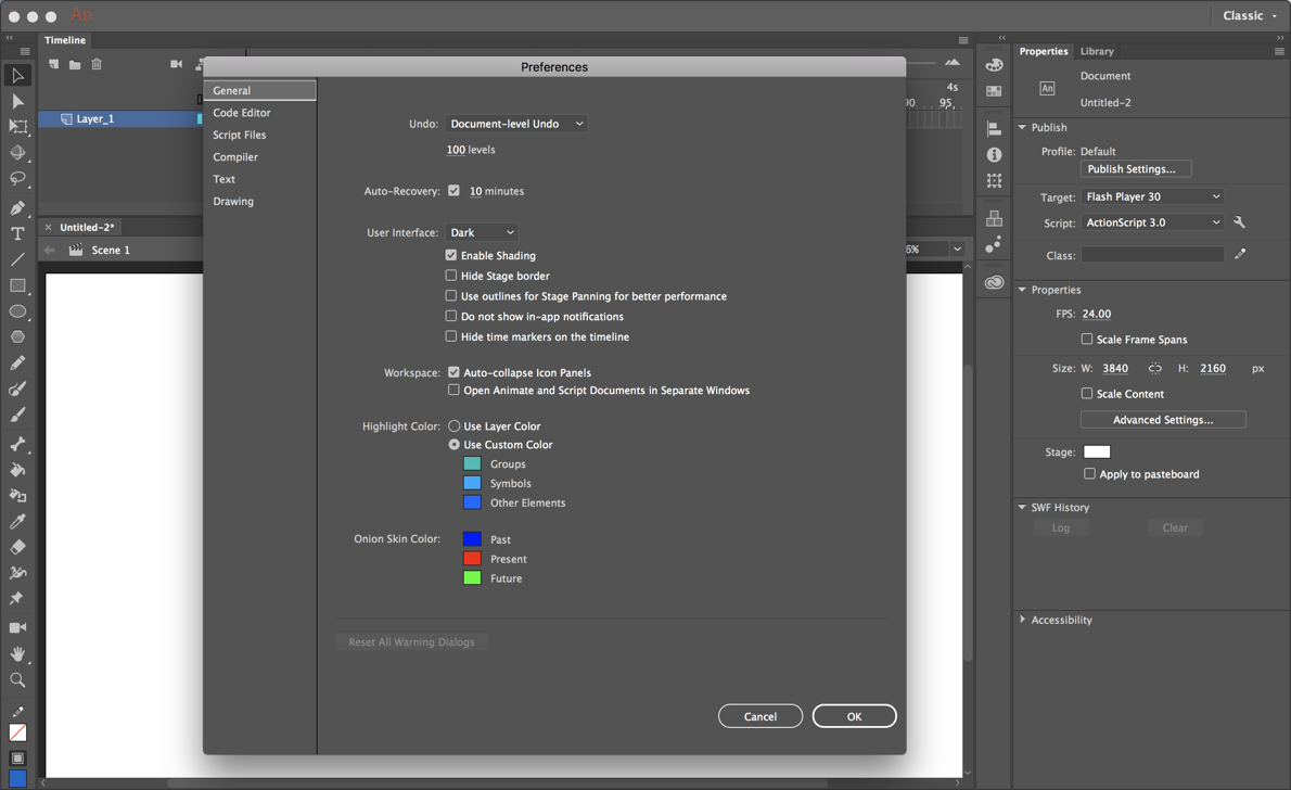 Adobe Animate CC 2019 for Mac 19.1 (原Flash Professional)破解版下载