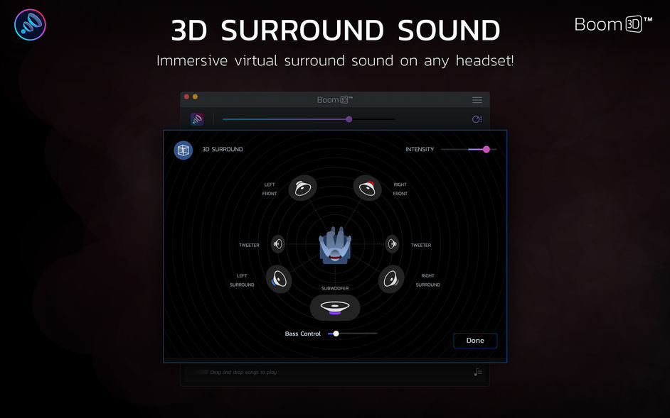 Boom 3D for Mac 1.1.5 最佳虚拟环绕声音效系统 中文破解版下载