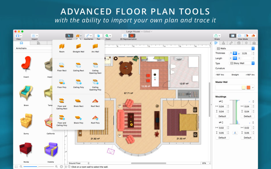 Live Home 3D Pro for Mac 3.5 家居设计 住宅设计 中文破解版下载