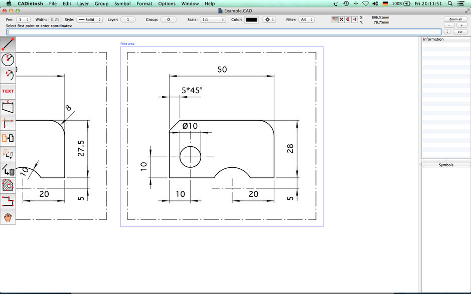 CADintosh X for Mac v8.4.3 2D CAD设计软件 破解版下载