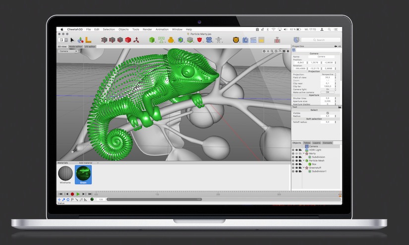 Cheetah3D for Mac v7.3.2 3D建模，渲染和动画软件 破解版下载