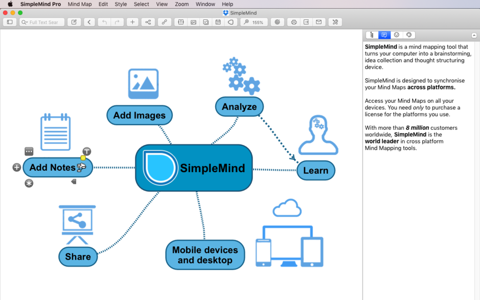 SimpleMind Pro for Mac v1.23.2 头脑风暴 思维导图 中文破解版