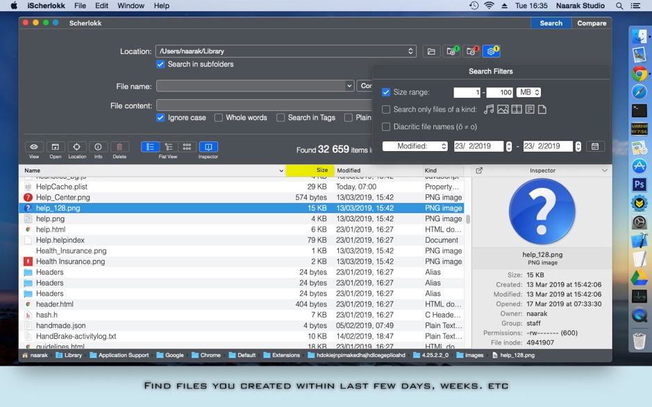 iScherlokk for Mac v4.1 文件搜索和文件比较工具 永久版下载