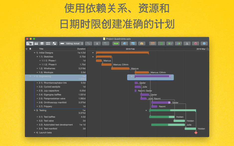 OmniPlan Pro 3 for Mac v3.13 项目规划软件 中文破解版下载