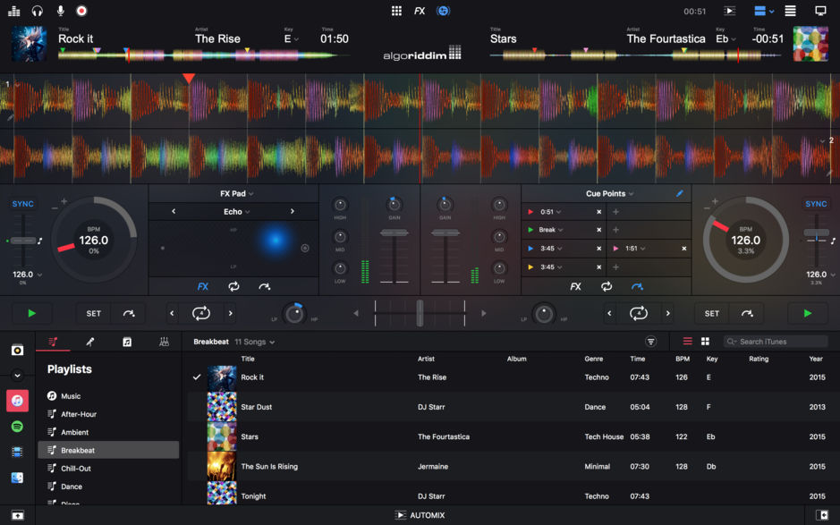 djay Pro 2 Mac v2.0.15 专业的DJ软件 DJ工具包 破解版下载