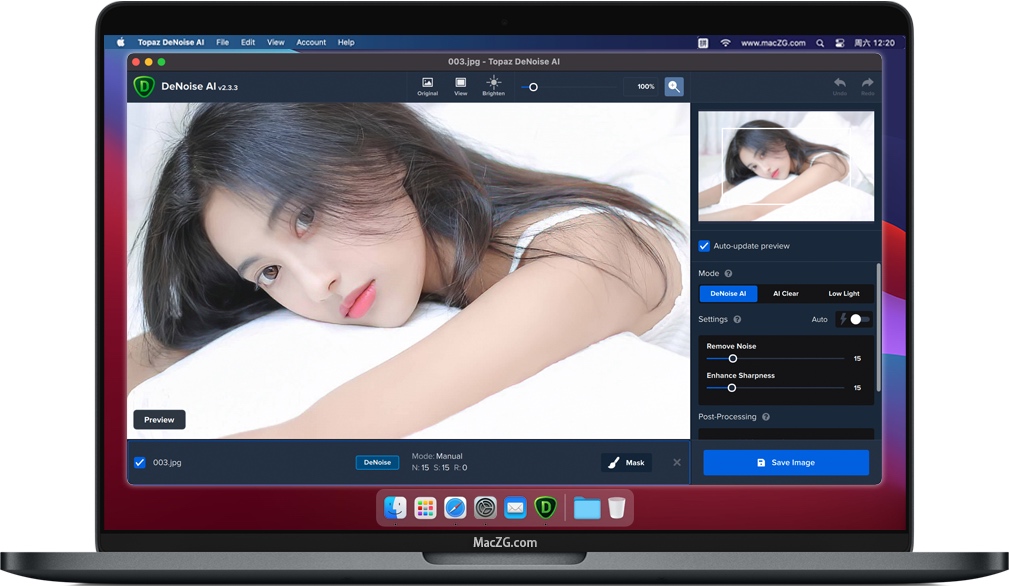 Topaz DeNoise AI for Mac 苹果智能图片降噪软件 破解版下载