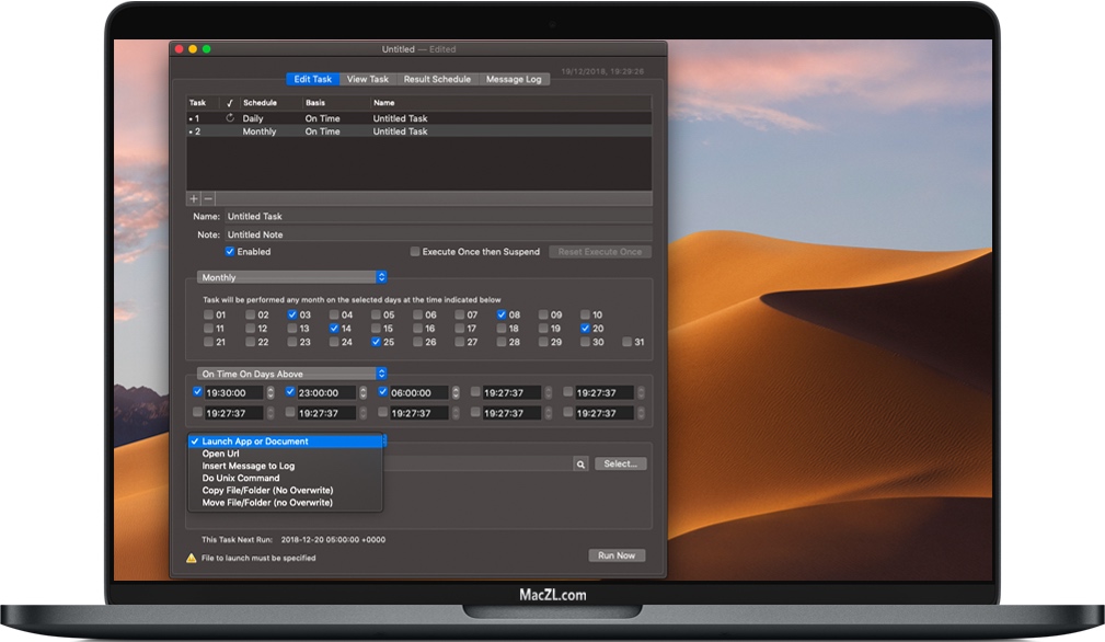 Cronette for Mac 苹果定时执行任务管理程序 破解版下载